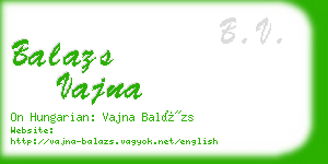 balazs vajna business card